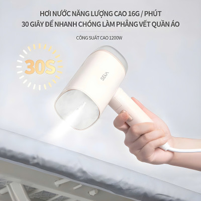 Bàn là hơi nước cầm tay SEKA, Bàn ủi cầm tay bình nước lớn 170ml Công suất 1200W hàng nhập khẩu