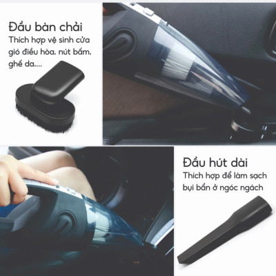 FTAKYNMáy Hút Bụi Cầm Tay Cao Cấp - Thiết Kế Không Dây - Tặng Kèm Đầu Hút -  Lực Hút 20000PA Siêu Mạnh Siêu Sạch Hàng Chính Hãng