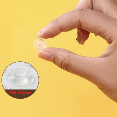 Set 10 Nút Đệm Silicone Trong Suốt Tự Dán, Chống Va Đập Cánh Cửa, Đồ Vật Tiện Dụng Trong Gia Đình, TakyHome 1750