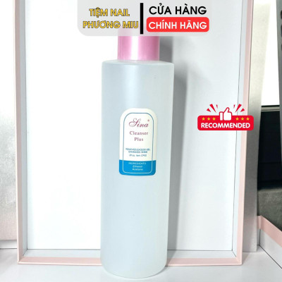 Nước Lau Gel Sina Chai 1000ml, Bền Thơm Dễ Sạch, Dung Dịch Phá Gel Cleanser Plus 1 Lít Làm Sạch Móng Nhanh Khô Cho Làm Nail Chuyên Nghiệp Cleansing