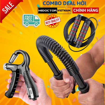 Gậy bẻ lò xo 5kg 10kg 20kg 30kg 40kg 50kg 60kg Cho người lớn và trẻ em bé  tập cơ tay - Chính Hãng miDoctor