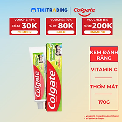Kem Đánh Răng Colgate Vitamin C Thơm Mát 170G 