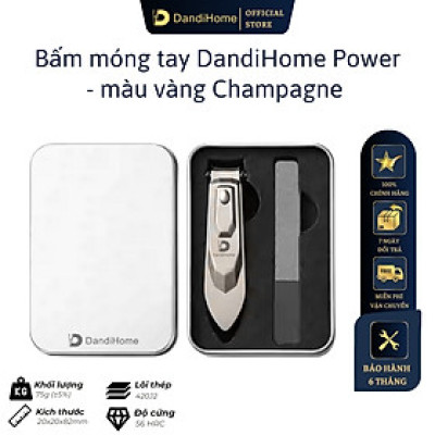 Bấm móng tay DandiHome Power cao cấp bằng thép 420J2 sắc bén, chống gỉ