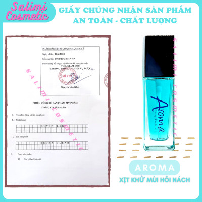 Xịt Khử Mùi Hôi Nách AROMA 50ml, Khử Mùi Toàn Thân, Ngăn Tiết Mồ Hôi, Lưu Hương Suốt 24H