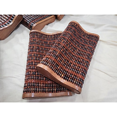 Gối Gỗ Trắc Hạt Cao Cấp - Gối Công Thái Học ( video , hình thật )