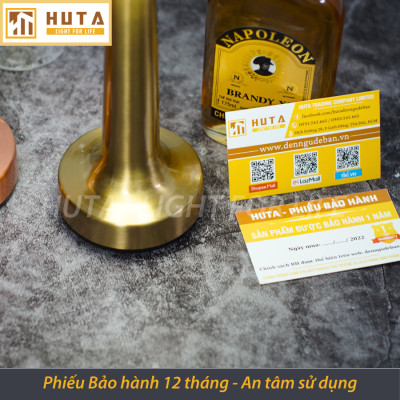 Đèn Bàn Led Quầy Bar HUTA RESDIA2 Cảm Ứng Pin Sạc, Điều Chỉnh Ánh Sáng Trang Trí Nhà Hàng Quán Cà Phê Bàn Ăn Lounge Quán Bar