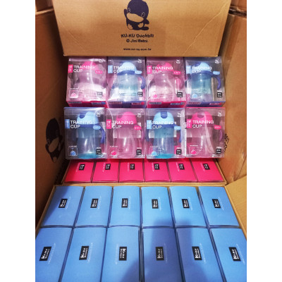 Bình nước cho bé 6 tháng tuổi KU.KU Duckbill nhựa PP cao cấp 260ml ku5485