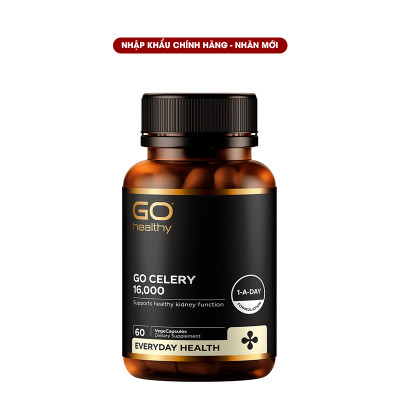 Viên gout nhập khẩu chính hãng New Zealand GO CELERY 16000mg (60 viên) giúp giảm các triệu chứng bệnh gút: giảm uric acid, làm giảm triệu chứng sưng đau do gut