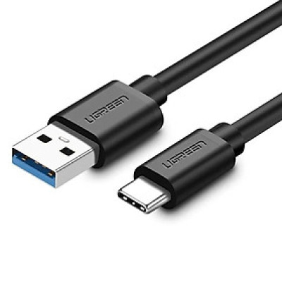Ugreen UG20882US184TK 1M màu Đen Dây USB Type-C sang USB 3.0 đầu mạ Nickel - HÀNG CHÍNH HÃNG