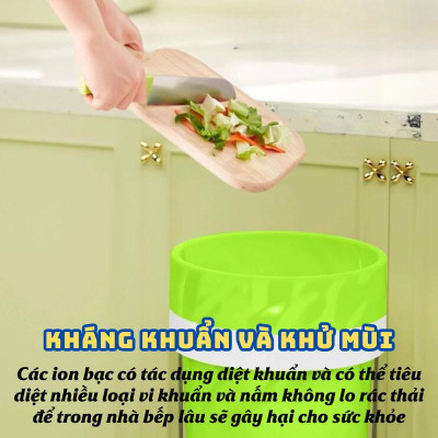 Túi Đựng Rác Dạng Rút Linh Chi Bedding Cuộn 50 Túi Chịu Tải Tốt Siêu Dai Màu Xanh Lá