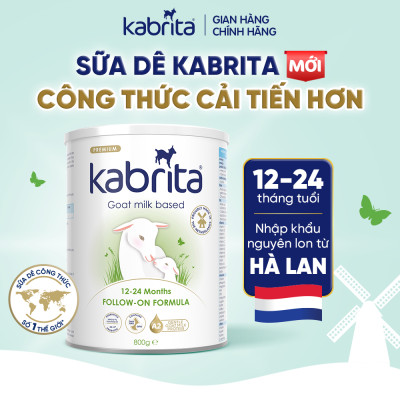 Combo 2 lon Sữa dê Kabrita số 2 cho trẻ từ 12- 24 tháng - Lon 800g
