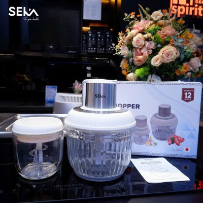 Máy Xay Thịt Thủy Tinh 2 Cối SEKA SK2287 Đa Năng 500W Tặng Kèm Lưỡi Đánh Ruốc- HÀNG CHÍNH HÃNG MINIIN