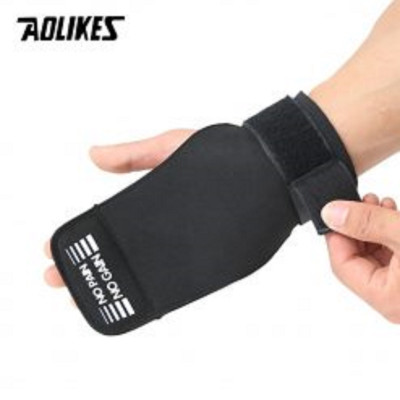 Găng tay tập gym AOLIKES 7639 hở mu bảo vệ lòng bàn tay sport wrist band