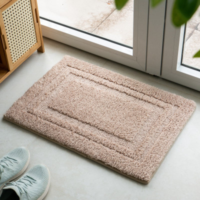 Thảm lau chân, thảm chùi chân thấm nước ROOM MAT sợi len trơn chống trượt, cho phòng khách, phòng tắm - Giao màu ngẫu nhiên