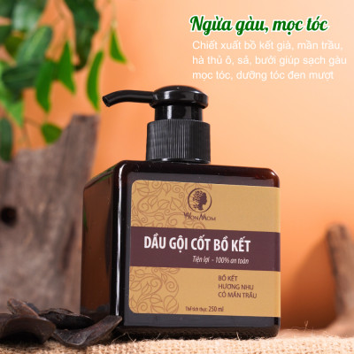 Bộ dưỡng thơm tho body và làm sạch cơ thể Wonmom ( 1 dầu gội cốt bồ kết + 1 sữa tắm thảo dược )