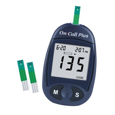 Máy Đo Đường Huyết On Call Plus Kèm Hộp 25 Que Thử Đường Huyết On Call Plus Và 100 Kim Chích Máu On Call