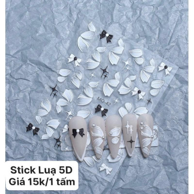Sticker Dán Móng 5D Sticker Lụa Cao Cấp 5D Miếng Giấy Dán Móng Tay Làm Nail Nữ Women