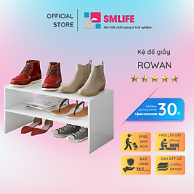 Kệ để giầy đẹp nhỏ gọn gỗ công nghiệp SMLIFE Rowan