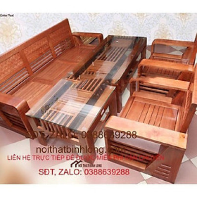 Bàn ghế tiếp khách gỗ sồi - Nội thất tiếp khách - Nội thất chung cư