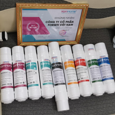 Trọn bộ 9 lõi lọc nước Korihome hàng chính hãng cho máy WPK-915