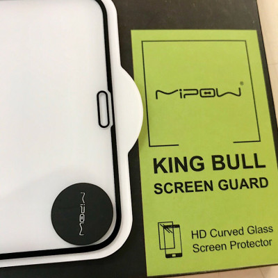 Miếng Dán Cường Lực Màn Hình Cho Iphone Xs Max Hiệu MIPOW King Bull 2 Trong 1 - Hàng Nhập Khẩu
