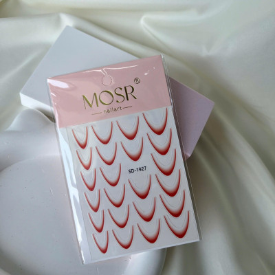 Sticker Dán Móng Tay Decal Làm Nail, Màu Ombre Gradient Tự Dính, Tạo French Tip Siêu Hot Dòng Thanh Trượt Móng Tay