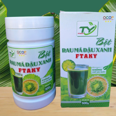 Bột Rau Má Đậu Xanh - Tốt Sức Khoẻ - Hạn Chế Nóng Trong - Đẹp Da - Ngủ Ngon sản phẩm đã được kiểm định chất lượng ( OCOP 3 SAO )