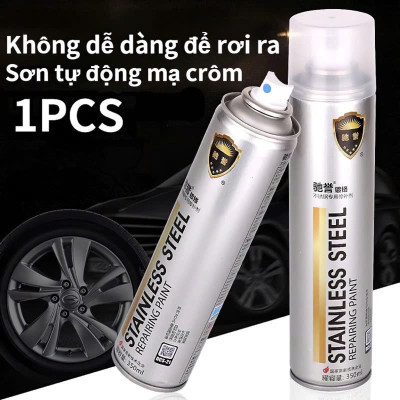 Sơn Xịt Mạ Crom Inox Sáng Bóng – Chịu Nhiệt Cao, Xịt Bô Xe, Ống Xả & Kim Loại