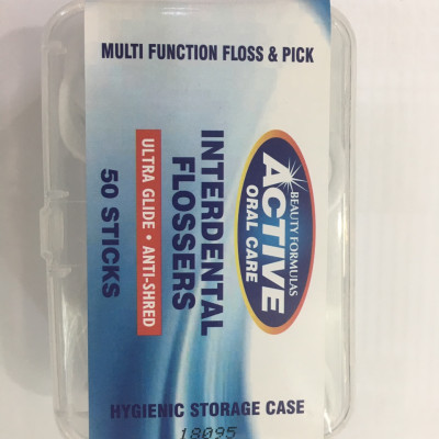 Tăm chỉ nha khoa Beauty Formulas Active Oral care Interdental Flossers - hộp 50 cái