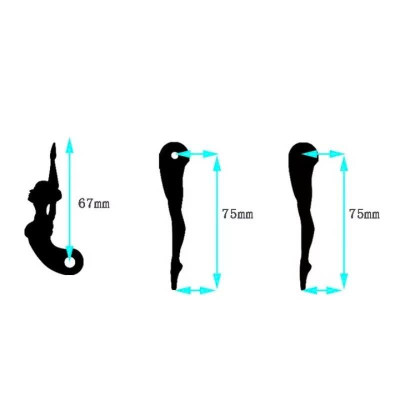 Kim Đồng Hồ Treo Tường Hình Cô Gái Nghệ Thuật Decor Độc Lạ DIY Gắn Máy Kim Trôi – Phụ Kiện Đồng Hồ Trang Trí Sáng Tạo