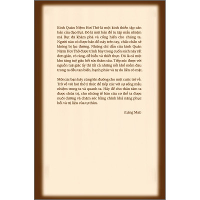 Hơi Thở Nuôi Dưỡng Hơi Thở Trị Liệu