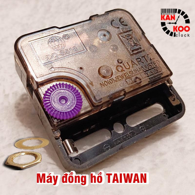 Máy đồng hồ treo tường kim trôi TAIWAN DQS518- trục đồng dài 6mm  BẢO HÀNH 24 tháng- dùng cho đồng hồ treo tường cỡ 10cm đến 40cm