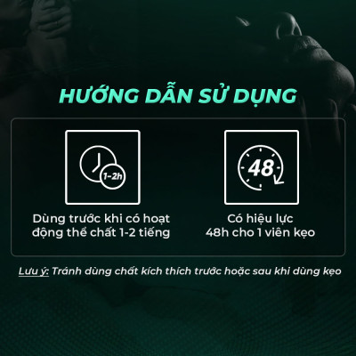 Kẹo bạc hà hỗ trợ nam giới Powergra Mint Energy - 1 viên