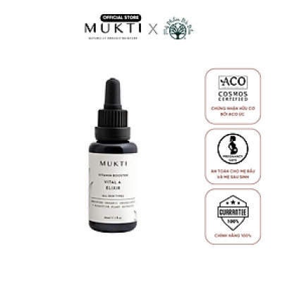 Tinh Chất Nước Thần Tăng Cường Vitamin A Làm Sáng Và Tái Tạo Da Mukti Vital A Elixir (30ml)