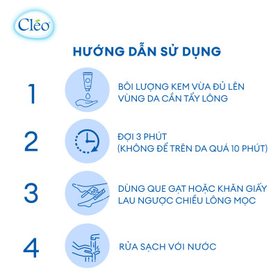 Kem Tẩy Lông Chiết Xuất Bơ Cleo Dành Cho Da Thường 25g, an toàn, không đau và đạt hiệu quả nhanh chóng