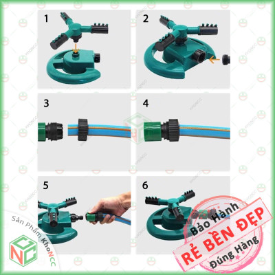 (Tiện Lợi) Vòi Tưới Cây Tự Động Xoay 360 Khi Có Nước KhoNCC Hàng Chính Hãng - Tiết Kiệm Công Sức và Thời Gian Tưới Tiêu - KLM-VTCX360