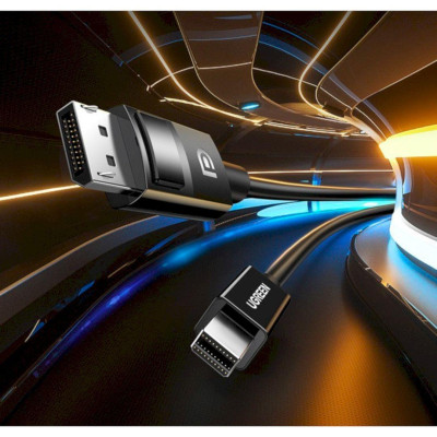 Ugreen UG80663DP117TK 1.5M 8k60hz 4k144hz 2k240hz Màu Đen Cáp chuyển Mini Displayport v2 sang DP Displayport 1.4 - HÀNG CHÍNH HÃNG