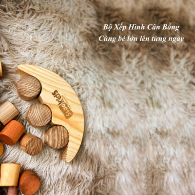 Bộ đồ chơi xếp hình cân bằng- Xuất xứ: Việt Nam