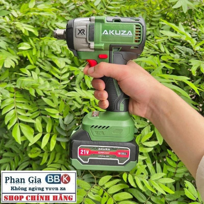 Máy Siết Bulong Pin AKUZA B350Pro Lực Siết 350N/m 21V - 2 Pin 10 Cell không chổi than - Bảo hành chính hãƞg