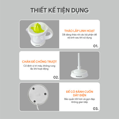 Máy vắt cam Bluestone 1.0 lít CJB-1129 - Hàng chính hãng