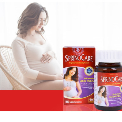 Viên Uống Cho Mẹ Mang Thai Và Cho Con Bú SprinoCare Medibro Chai 60 viên