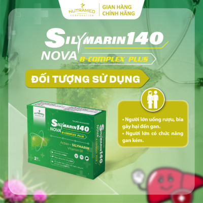 Viên uống Silymarin 140 hỗ trợ giải độc, bảo vệ và tăng cường chức năng gan (30 viên) - Nutramed