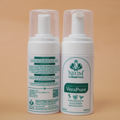 VeraPure - Dung Dịch Vệ Sinh Phụ Nữ Dịu Nhẹ, Khử Mùi & Dưỡng Ẩm Hằng Ngày