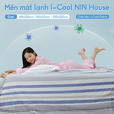 [CHĂN HÈ MÁT LẠNH] Mền lạnh I Cool Advance NIN House NM8035 2mx2m2 | Chăn chần bông Ice Silk lạnh như tencel, Chăn điều hoà nhiều độ