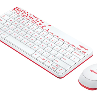 Bộ Bàn Phím Và Chuột Không Dây Logitech MK240 Trắng - Hàng Chính Hãng