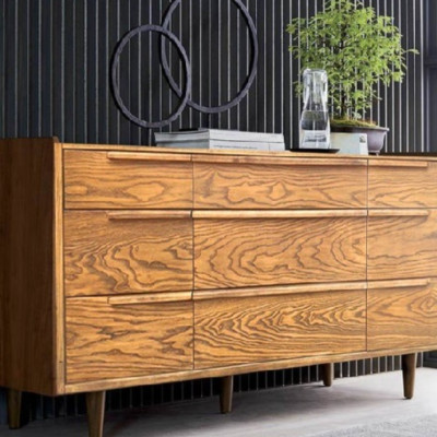 Tủ 9 ngăn kéo Tundo 172 x 53 x 84 cm màu gỗ sồi