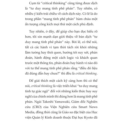 Tư Duy Phản Biện Trong Thế Giới VUCA