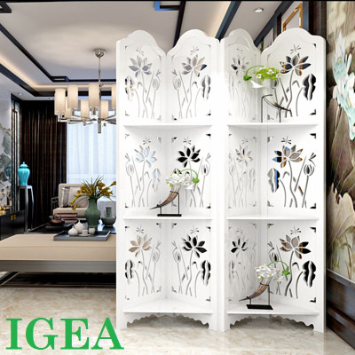 BÌNH PHONG SEN NƯỚC CÓ KỆ BỘ 4 TẤM 