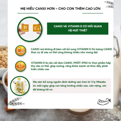 Sữa Công Thức Hạt Thực Vật Hữu Cơ MIWAKO A+ Vị Vani 700gr x 6 Hộp - Miwako Việt Nam