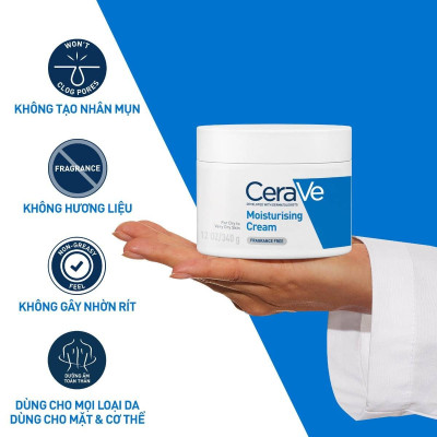 Kem Dưỡng Ẩm Dành Cho Da Khô Moisturising Cream Cerave 340g
